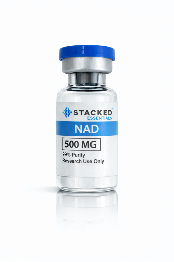 NAD 500 MG research compound vial for laboratory investigation